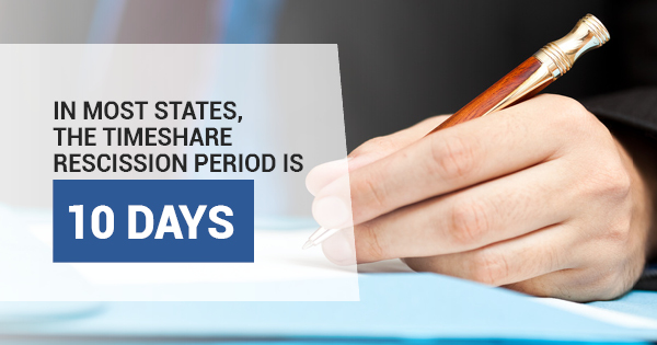 timeshare rescission period